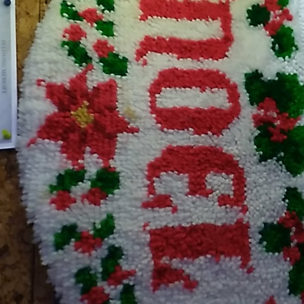 Hand Made Latch Hook Rug